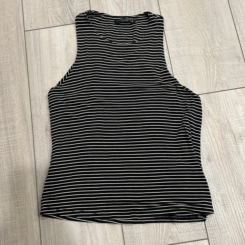 Striped fitted tank